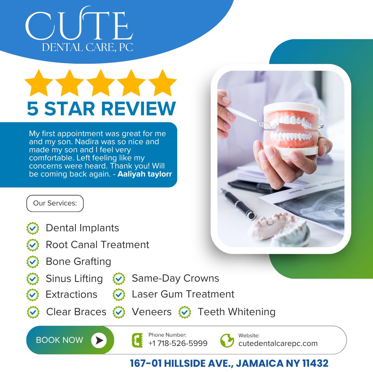 5-Star Dental Care Experience at Cute Dental Care, PC